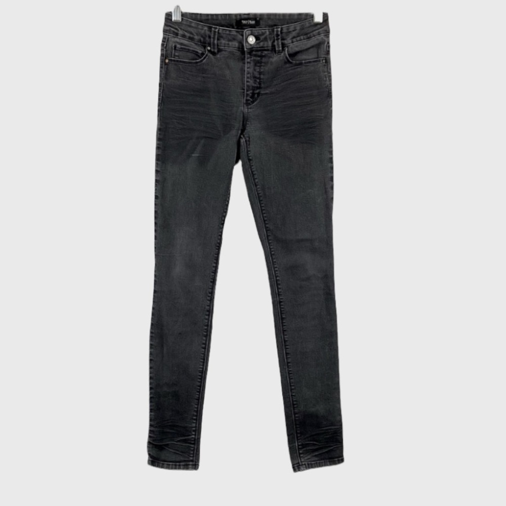 White House Black Market Womens Black Skinny Leg Jeans Stretchy WHBM size 2